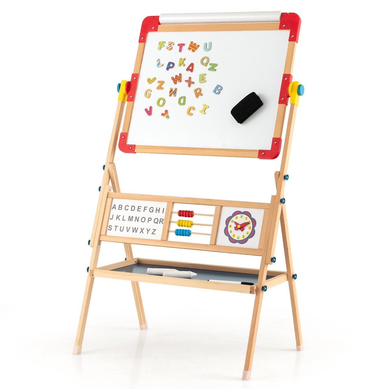 Multicolor Children’s 3-in-1 Art Easel with Paper Roll and Stand